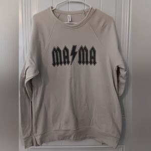 Mama Graphic Beige Sweater